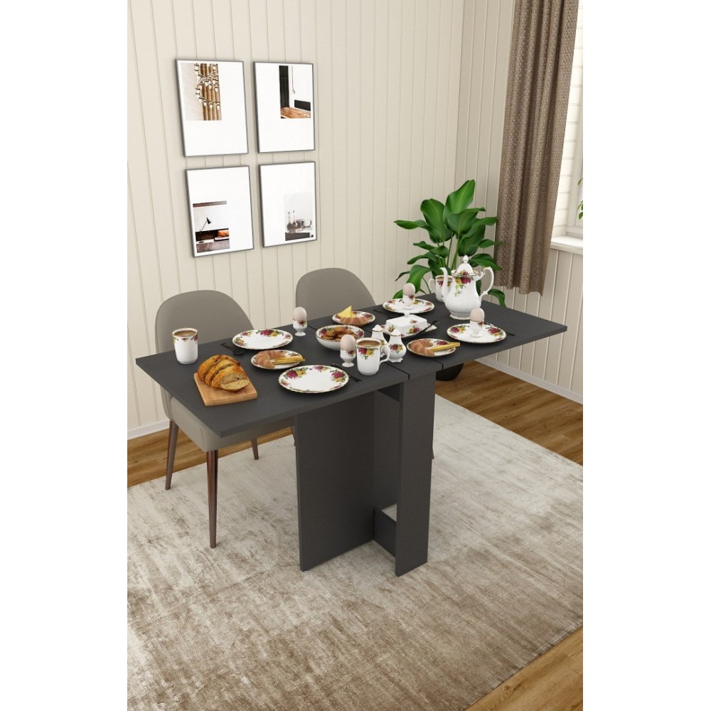 Stewehome Πτυσσόμενο Τραπέζι Κουζίνας MDF - 133x60x75cm