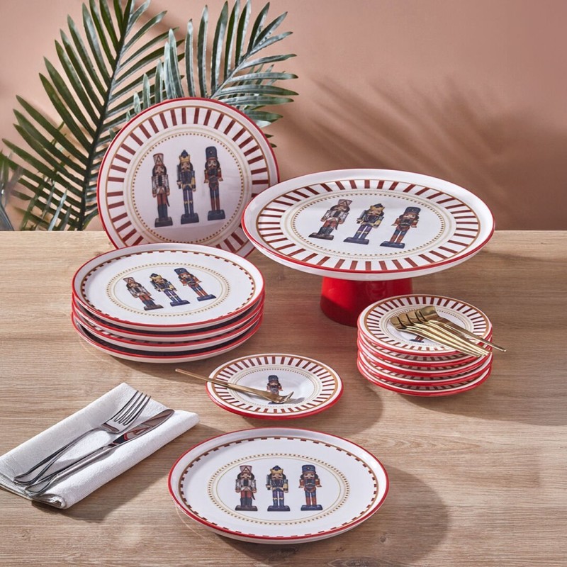 Stewehome Σετ 19τμχ Πέτρινη Πορσελάνη Συλλογή Κουρσούνι Στρατιωτάκι 6 Ατόμων 20x20cm