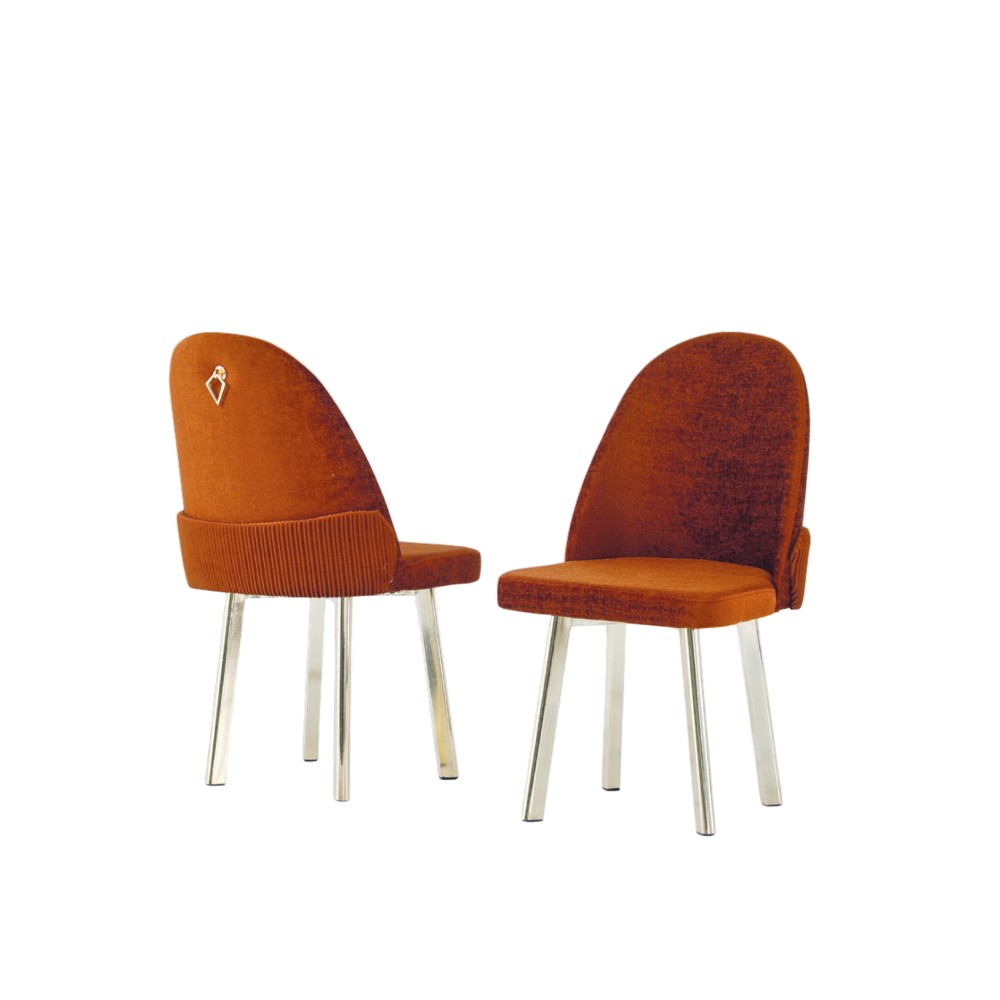 Καρέκλα Τραπεζαρίας Λισαβόνα Άκουα Κεραμιδί 44x45x105cm