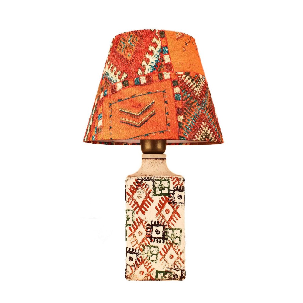 Stewehome διακοσμητικό χειροποίητο κεραμικό πορτατίφ πορτοκαλί 25x41cm