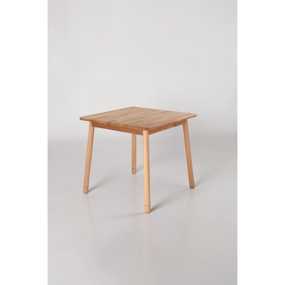 Stewehome Τραπέζι Μασίφ Οξιά Απόχρωση Δρυς 80x80x74.5 cm