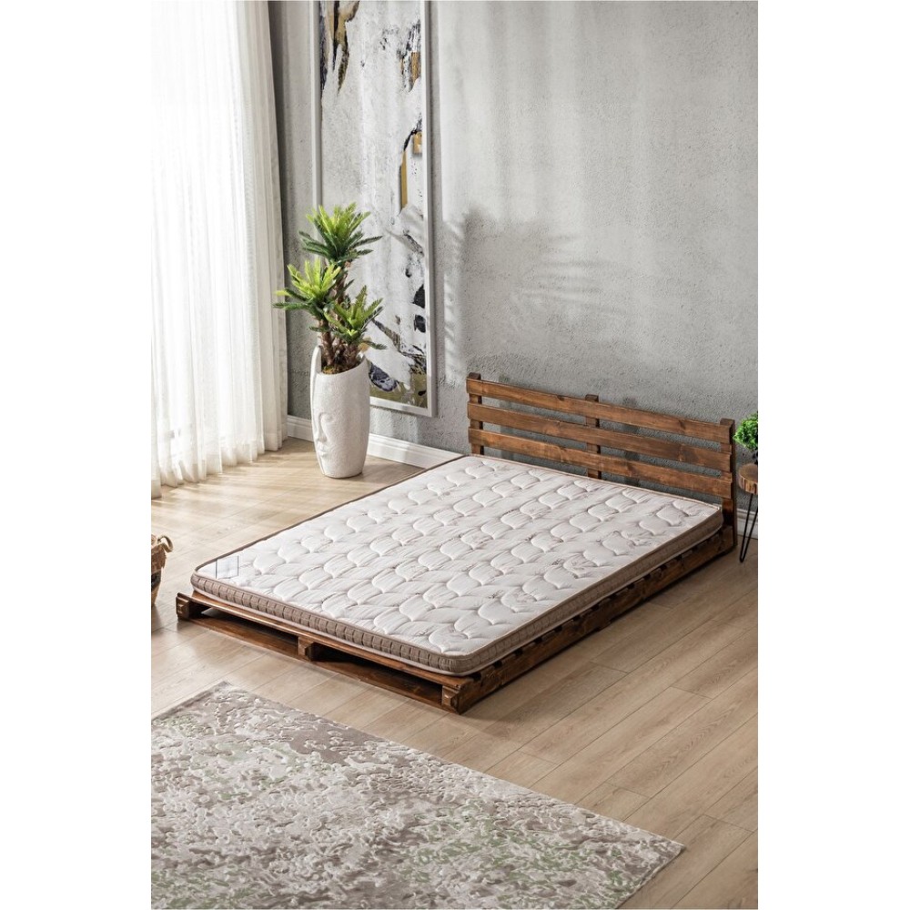 Stewehome Ορθοπεδικό Ανώστρωμα Κρεβατιού με Ίνες Μπαμπού Καφέ (90x200cm)