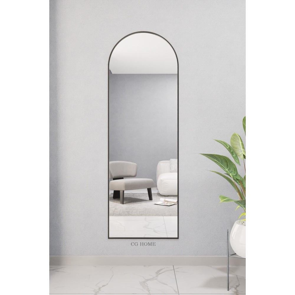 Stewehome Διακοσμητικός οβάλ καθρέφτης τοίχου MDF 180x60 cm
