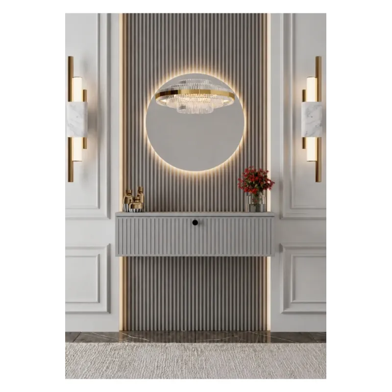 Stewehome MDF ντουλάπι κονσόλα τοίχου με πόρτα