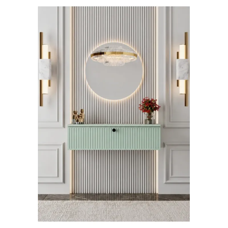 Stewehome MDF ντουλάπι κονσόλα τοίχου με πόρτα