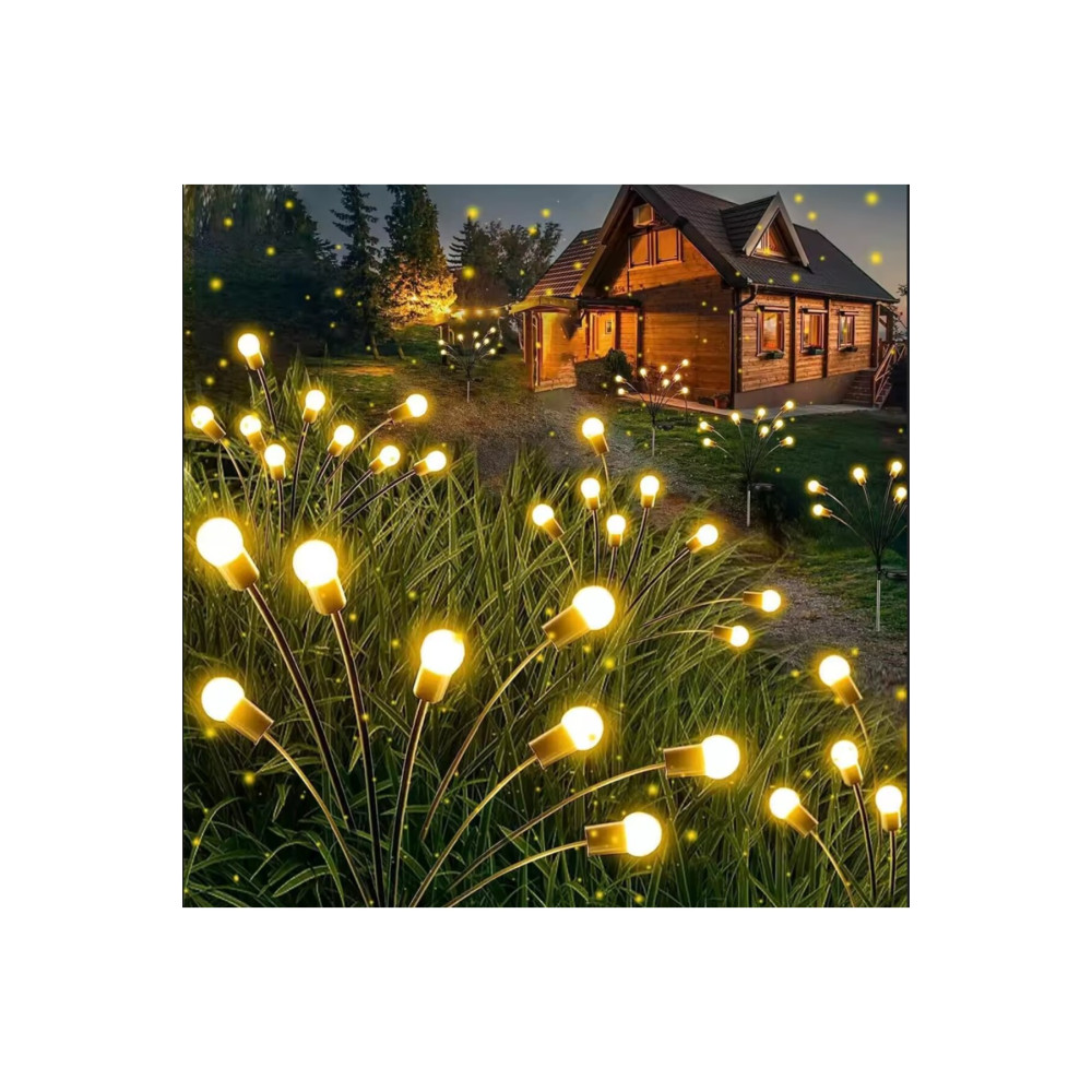 Stewehome Ηλιακό διακοσμητικό φωτιστικό κήπου με 8 LED και 2 λειτουργίες