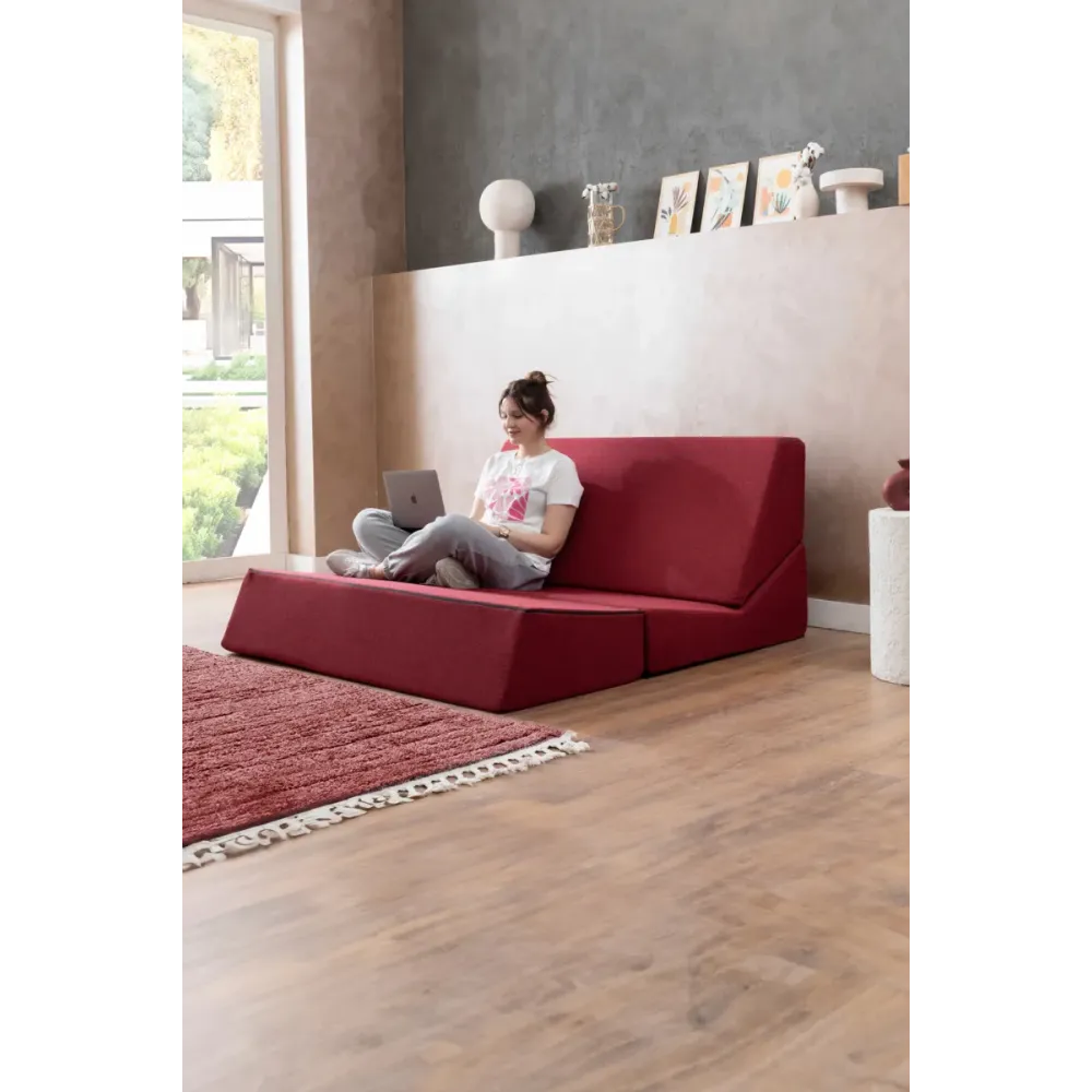 Stewehome καναπές τηλεόρασης διπλής θέσης με 3 επίπεδα και πλενόμενο κάλυμμα από λινό ύφασμα σκανδιναβικού στιλ