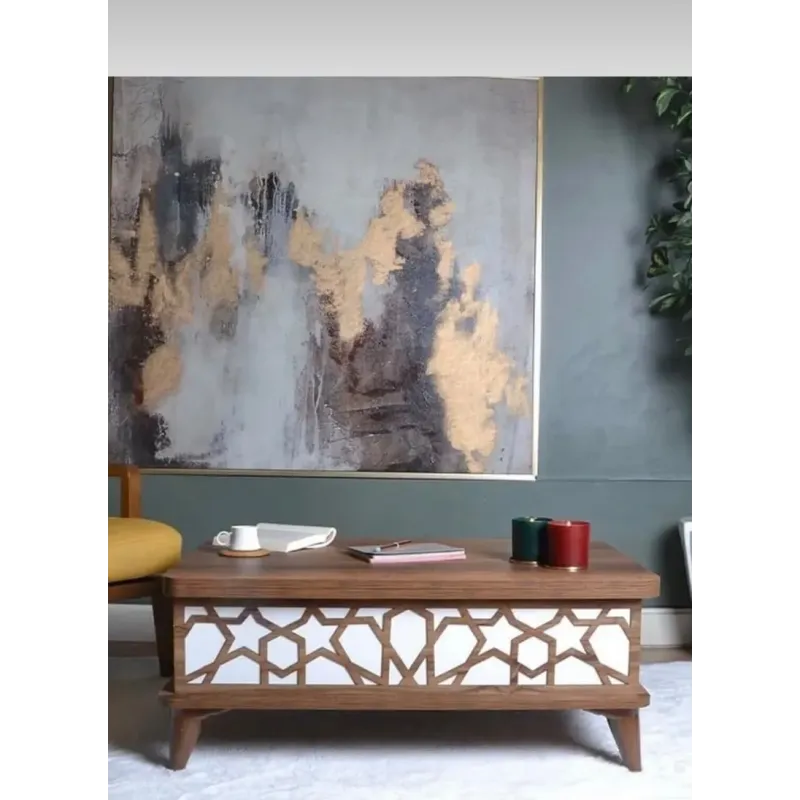 Stewehome 1 Adet Sihirli Şehpa Masa MDF Tekerleksiz