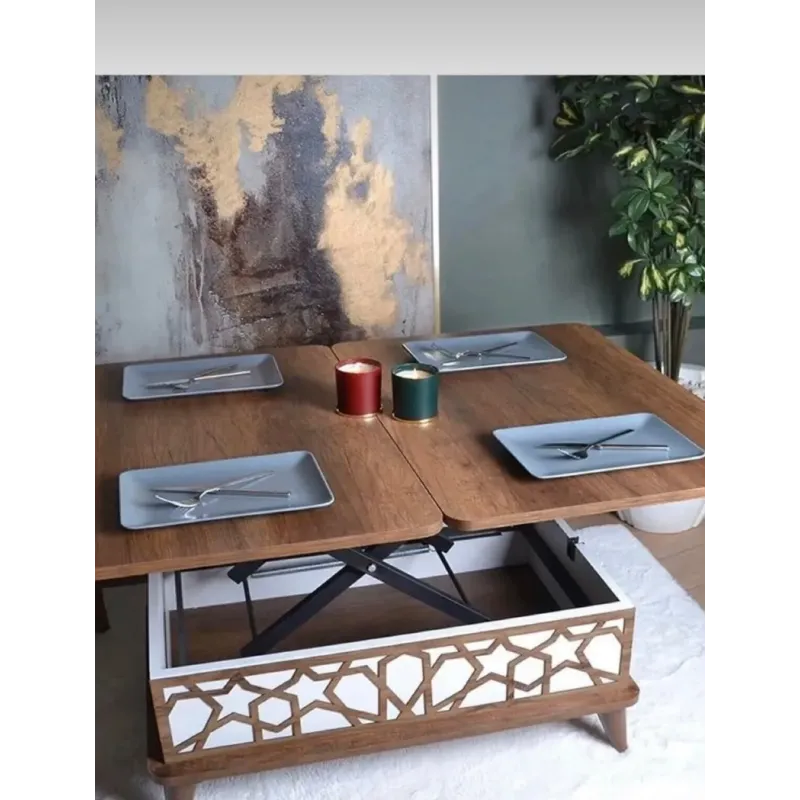 Stewehome 1 Adet Sihirli Şehpa Masa MDF Tekerleksiz