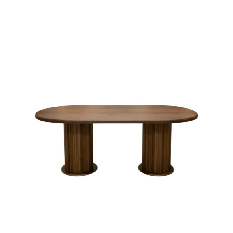 Stewehome Μονό τραπέζι MDF Bohem από MDF Καρυδί 90x170 cm