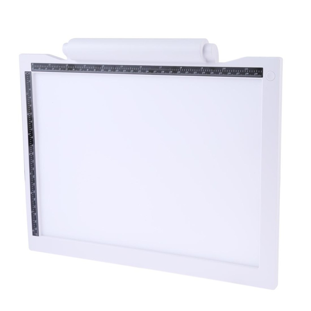 A4-19 6.5W Three Level of Brightness Dimmable A4 LED Drawing Sketchpad Light Pad with USB Cable (White)