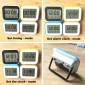 Kitchen Timer Digital Alarm Clock Large LCD Touch Screen Come with Night Light for Cooking Baking(Black)