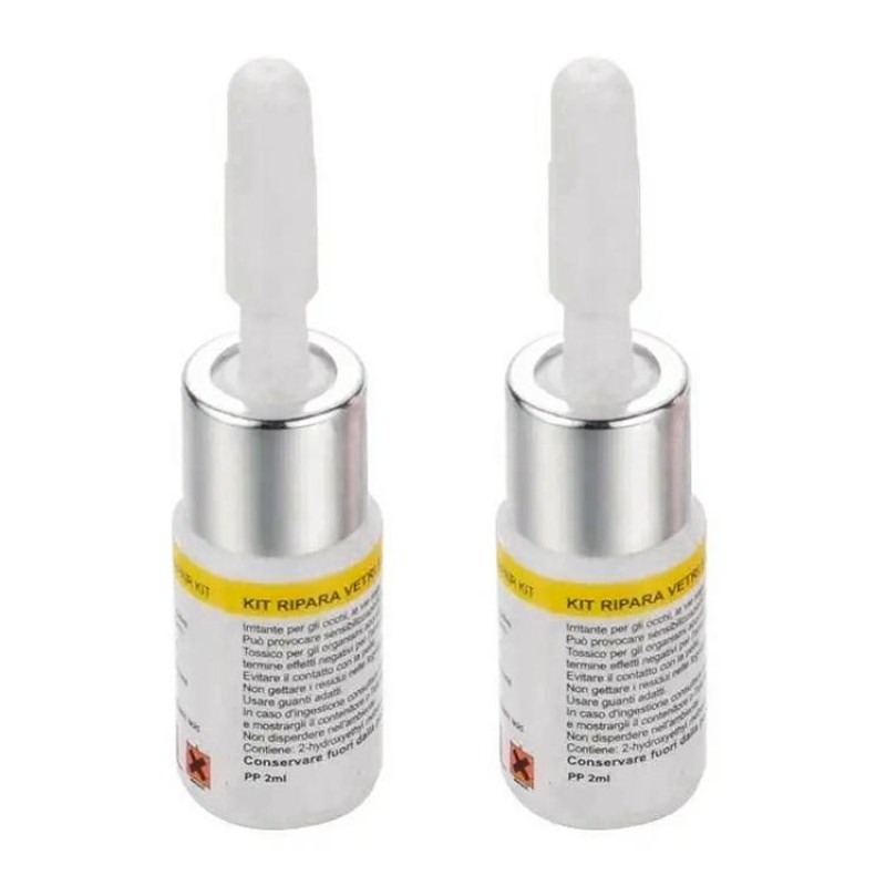 2 in 1 Paintless Dent Removal Car Window Windshield Repair Fluid with Tool (White)