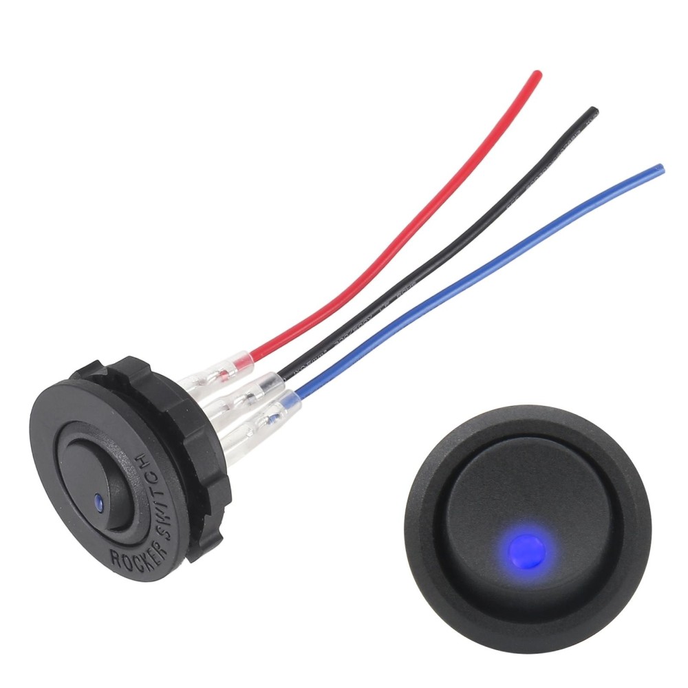 Car / Boat Modified Switch with 11cm Cable (Blue Light)