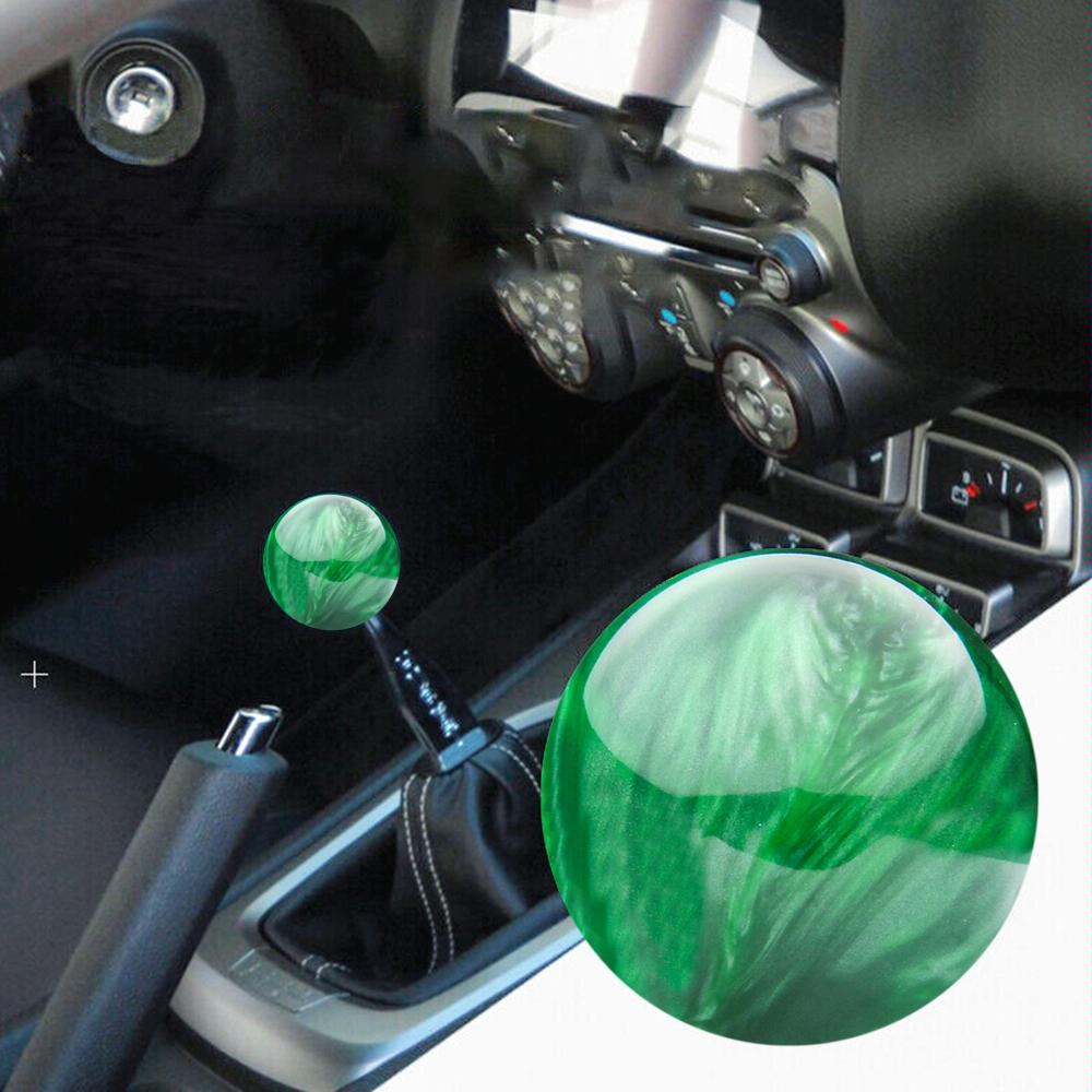 Car Modified Marble Star Gear Head Shifter Cover with Adapter (Green)