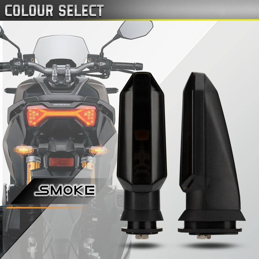 2pcs For Honda RS150 XRE300 CRF300 X-ADV Motorcycles LED Turn Signal Light(Black)
