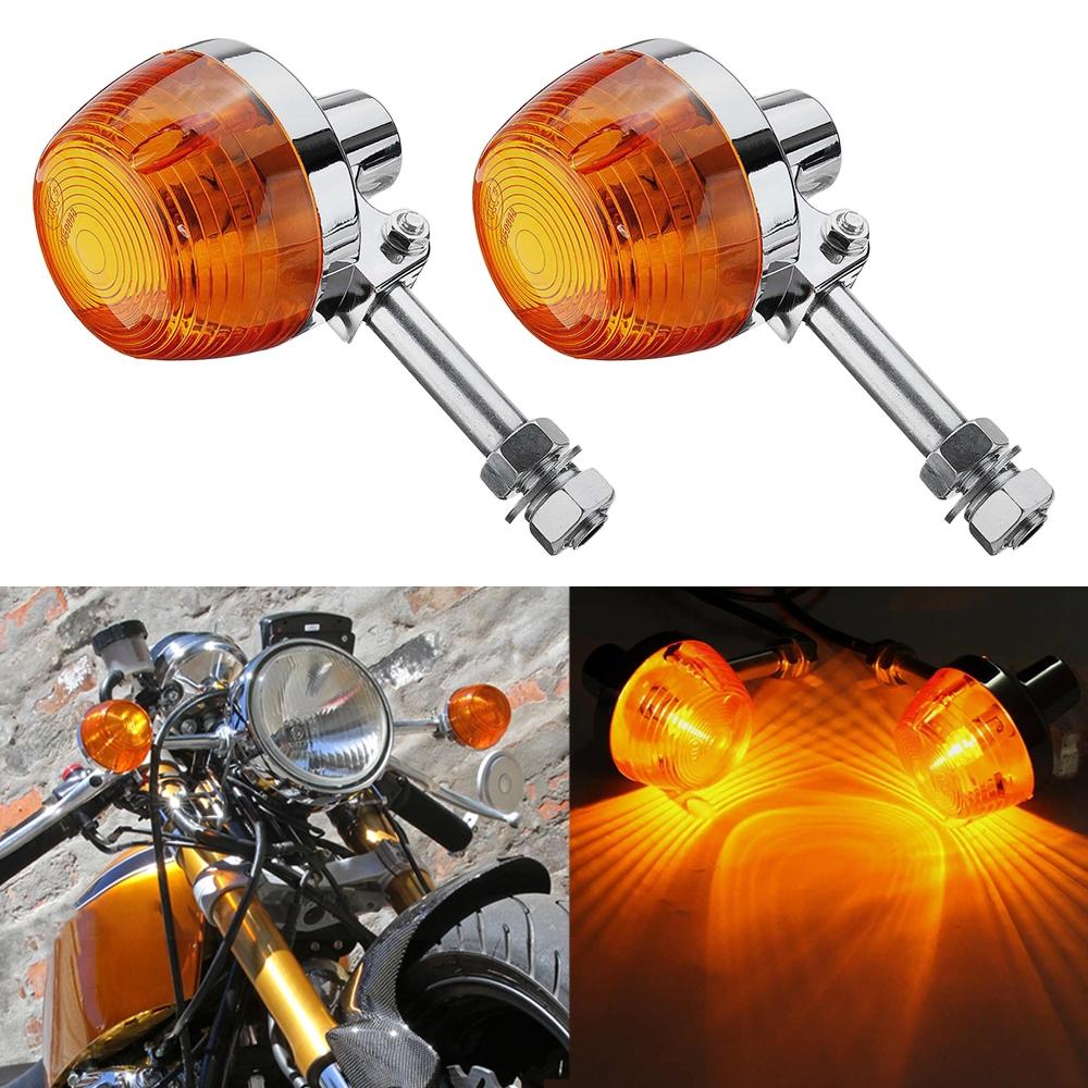 2pcs For Honda CT90 XL100 CM125 CB400 CB750 Motorcycles LED Turn Signal Light
