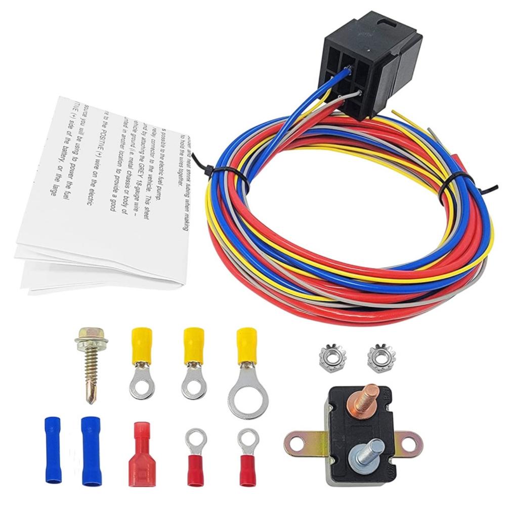 Universal 30A 12V Electric Fuel Pump Relay Kit