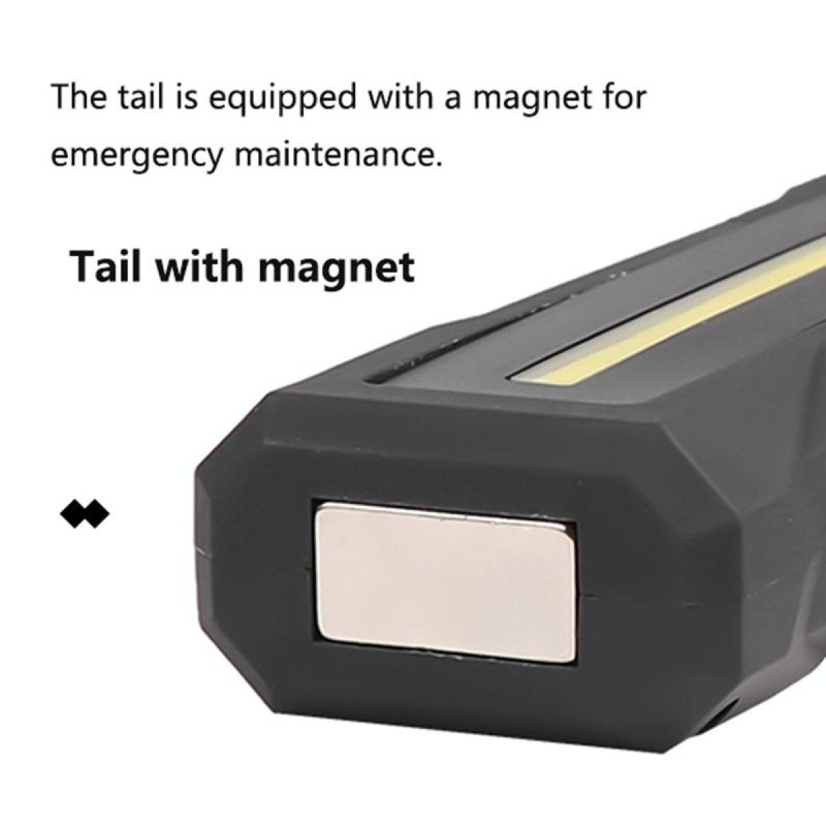 1902A Folding Magnet Car Inspection Light Work Maintenance Lamp Emergency COB LED USB Charging Lamp