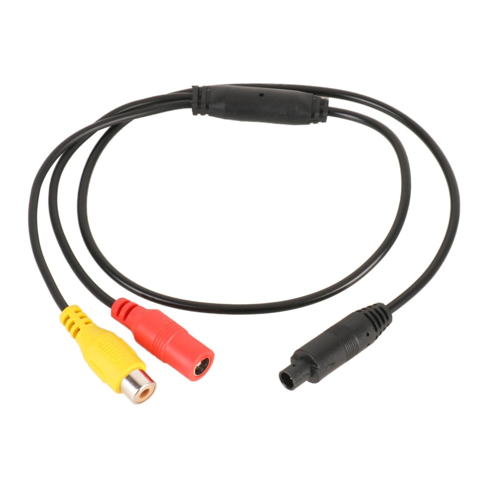 Car Rear View Camera 4 Pin Male to CVBS RCA Female Video Adapter Cable