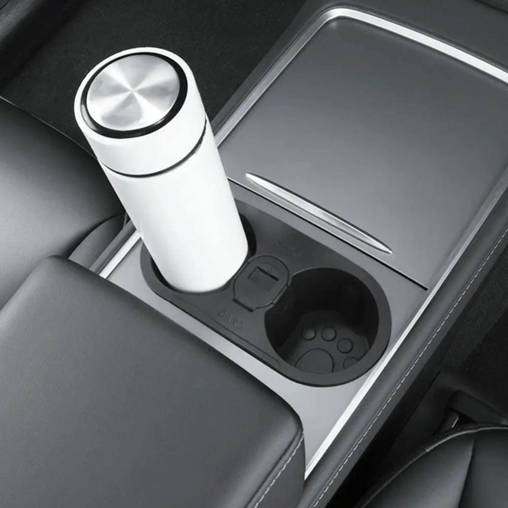 For Tesla Model 3 / Y Car Center Console Ashtray Style Water Cup Holder