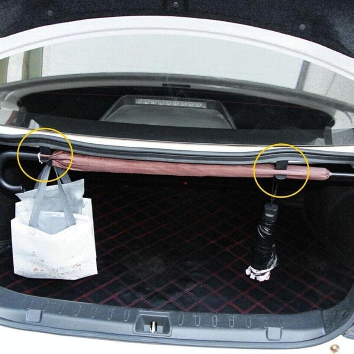 2pcs / Pack Car Trunk Umbrella Holder Multi-function Hook