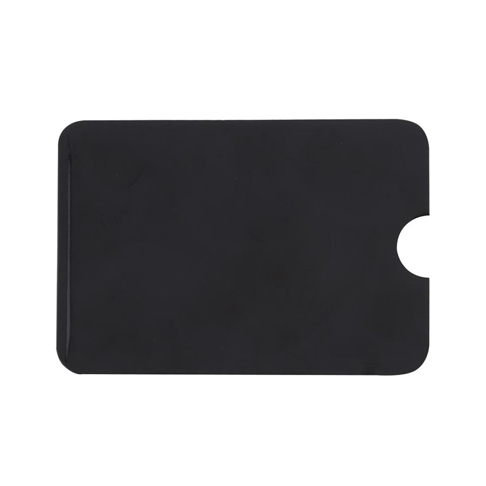 100pcs Aluminum Foil RFID Blocking Credit Card ID Bank Card Case Card Holder Cover, Size: 9 x 6.3cm (Black)