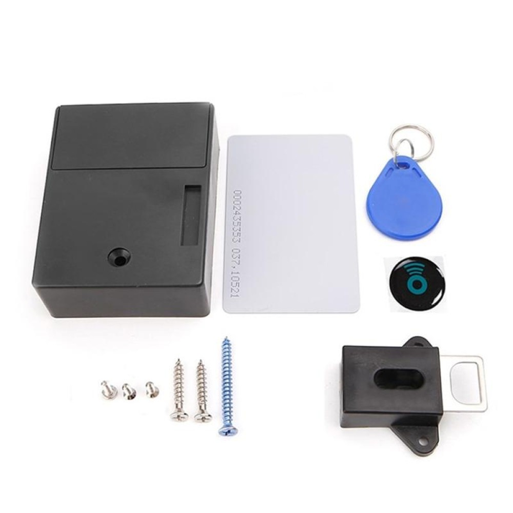T3 ABS Magnetic Card Induction Lock Invisible Single Open Cabinet Door Lock (Black)