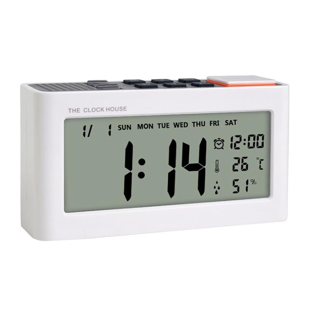 AQ112 LCD Electronic Alarm Clock with Temperature & Humidity Display