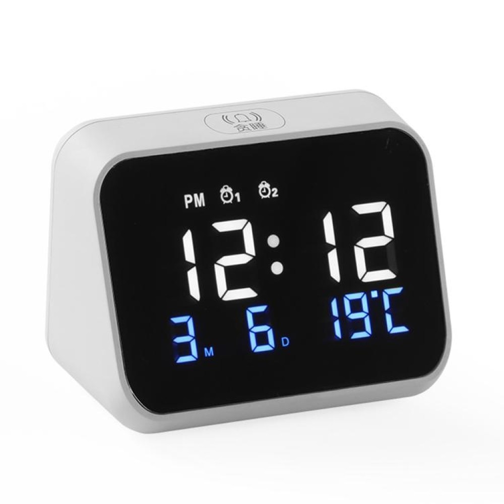 Q5 Multi-function LED Display Electronic Alarm Clock (White)