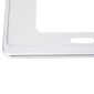 2 PCS Car License Plate Frames Stainless Steel License Plate Frame(White)