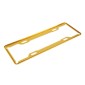 2 PCS Car License Plate Frames Car Styling License Plate Frame Aluminum Alloy Universal License Plate Holder Car Accessories(Yellow)