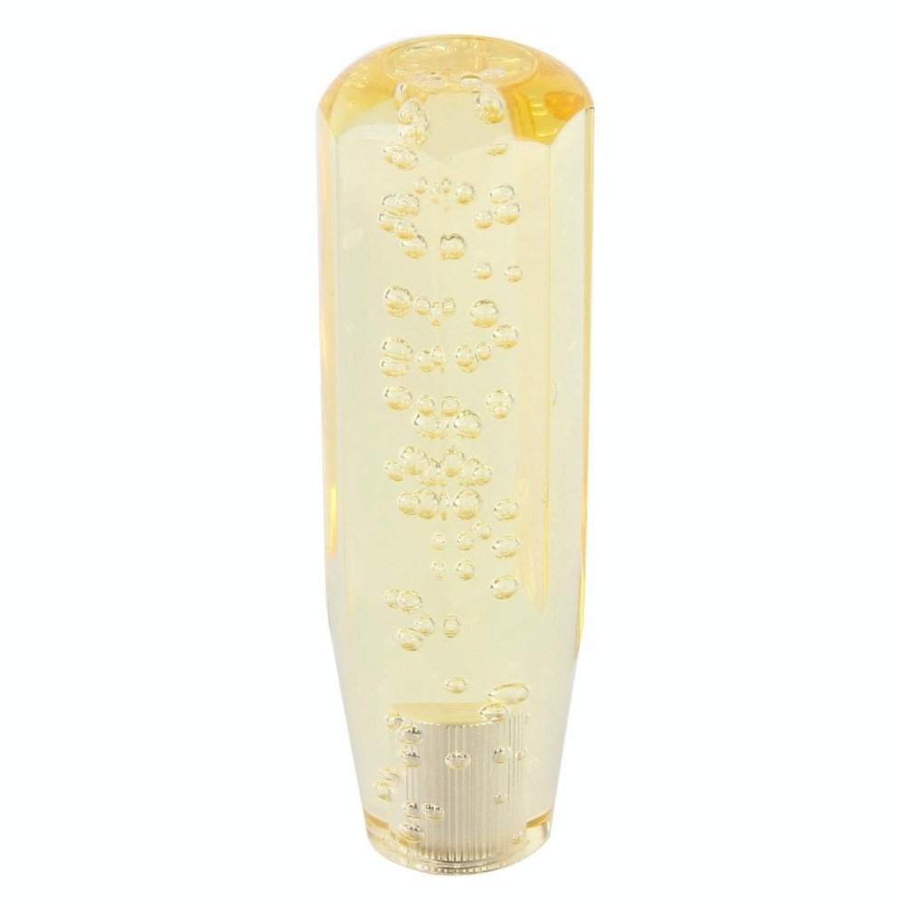 Crystal Colorful Light Car Breathing Racing Dash LED Magic Lamp Gear Head Shift Knob with Base, Size: 15.0 * 4.5 * 3.1 cm(Yellow)
