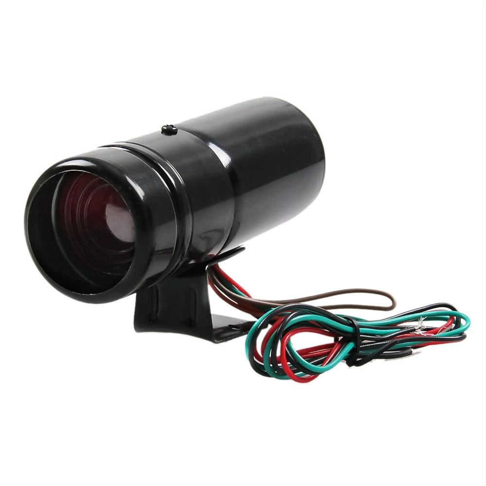 Universal Car / Motorcycle Red Light Led Adjustable Tachometer RPM Tacho Gauge Pro Shift Light