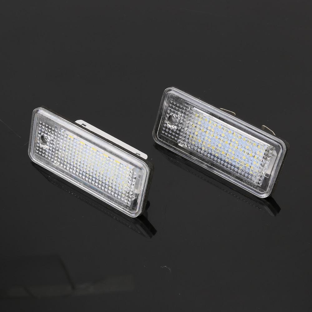 2 PCS License Plate Light with 18 SMD-3528 Lamps for Audi