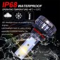 2 PCS H4 DC9-36V / 36W / 3000K / 6000LM IP68 Car / Motorcycle Mini COB LED Headlight Lamps / Fog Light(Gold Light)