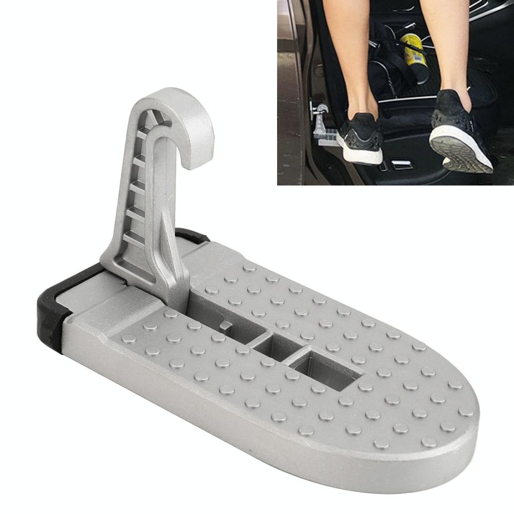 Multi-function Car Door Sill Step Pedals Pads (Silver)