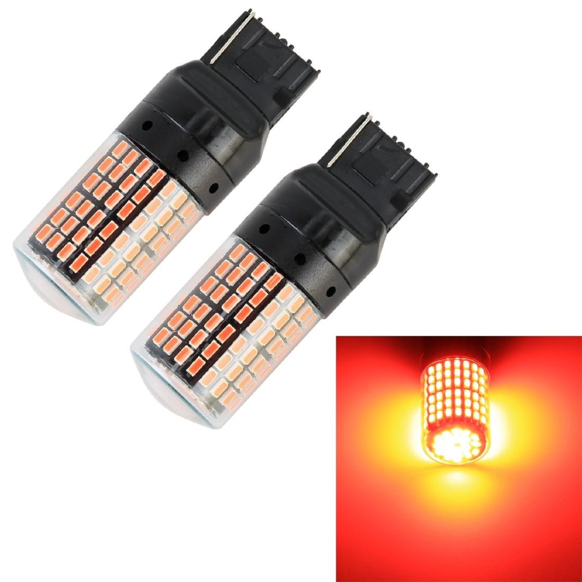 2 PCS T20 / 7440 DC12V / 18W / 1080LM Car Auto Turn Lights with SMD-3014 Lamps (Red Light)