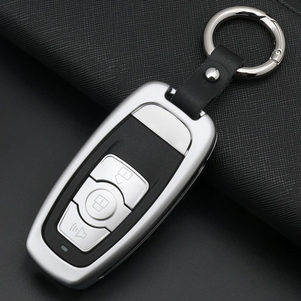A Style Car Buckle Key Shell Zinc Alloy Car Key Shell Case Key Ring for Haval, Random Color Delivery