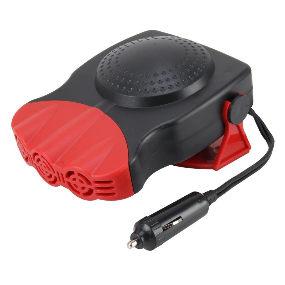 DC 12V 150W Cold and Warm Dual Use Three Outlet Car Auto Electronic Heater Fan Windshield Defroster Demister(Red)