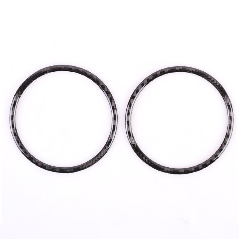 2 PCS Car Door Horn Trim Ring Decorative Sticker for Ford Mustang