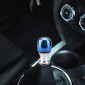 Universal Vehicle Car Blue Aluminum Alloy Gear Shifter Lever Manual Automatic Shift Knob Adapter, Size: 4.4x7.8cm