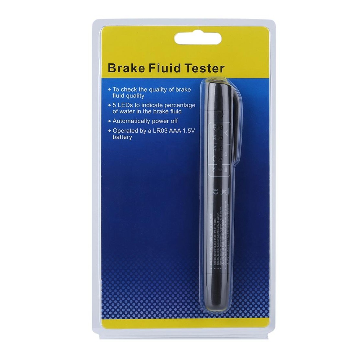 Brake Fluid Tester Car Diagnostic Tool 5 LEDs Brake Fluid Testing Tools