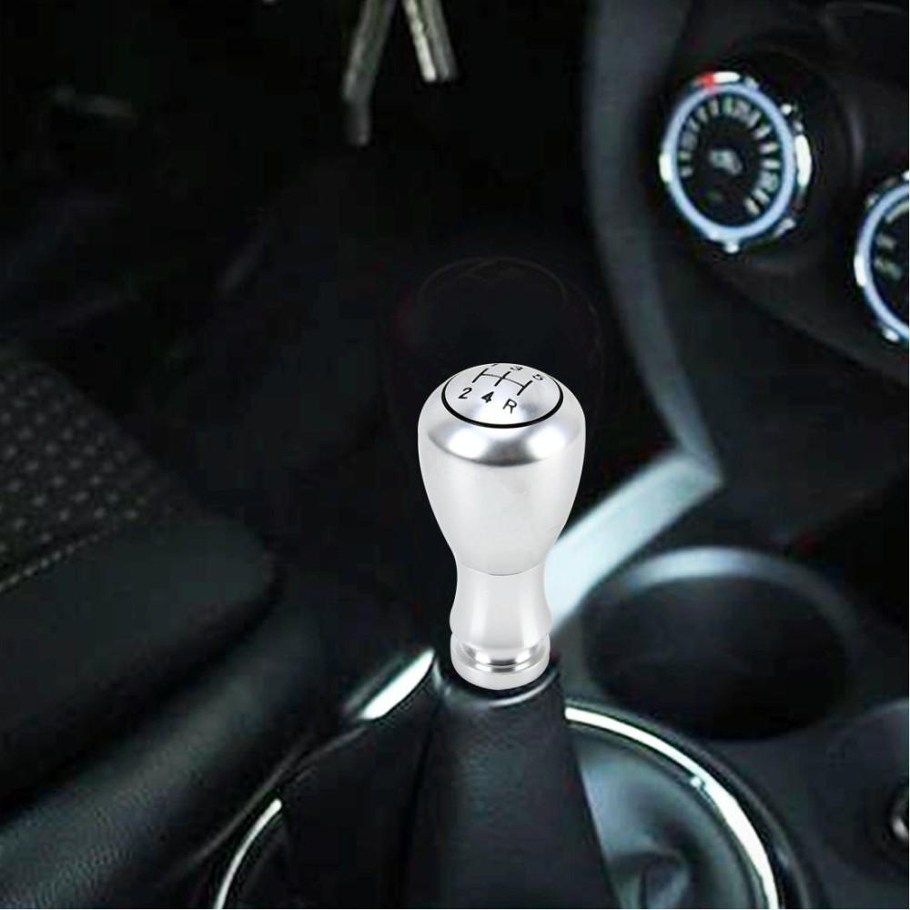 Universal Car Gear Shift Knob Modified Car Gear Shift Knob Auto Transmission Shift Lever Knob Gear Knobs(Silver)
