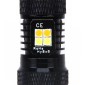 2 PCS Super Bright H3 DC 12V 5W 350LM Auto Car Fog Light with 16 SMD-3030 LED Bulbs Lamp, White + Yellow Light