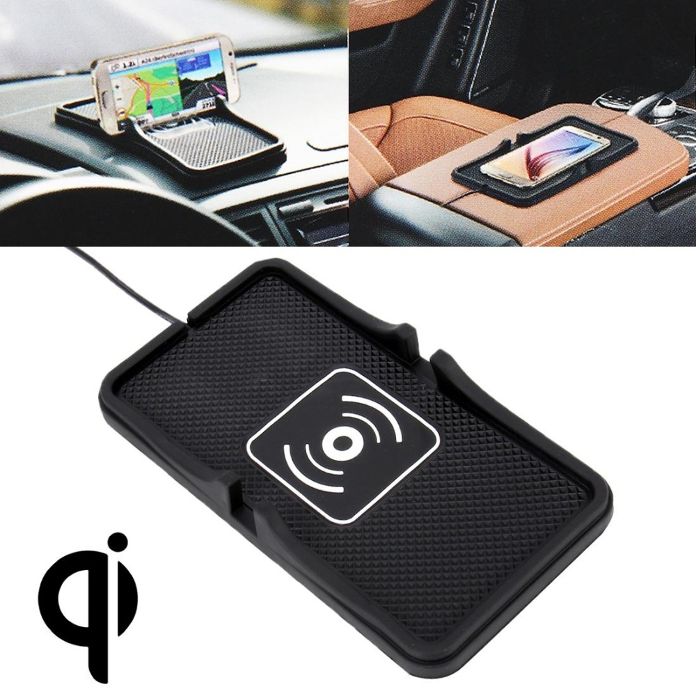 Home Car DC 5V/2A 5W Fast Charging Qi Standard Wireless Charger Pad, For iPhone, Galaxy, Huawei, Xiaomi, LG, HTC and Other QI Standard Smart Phones