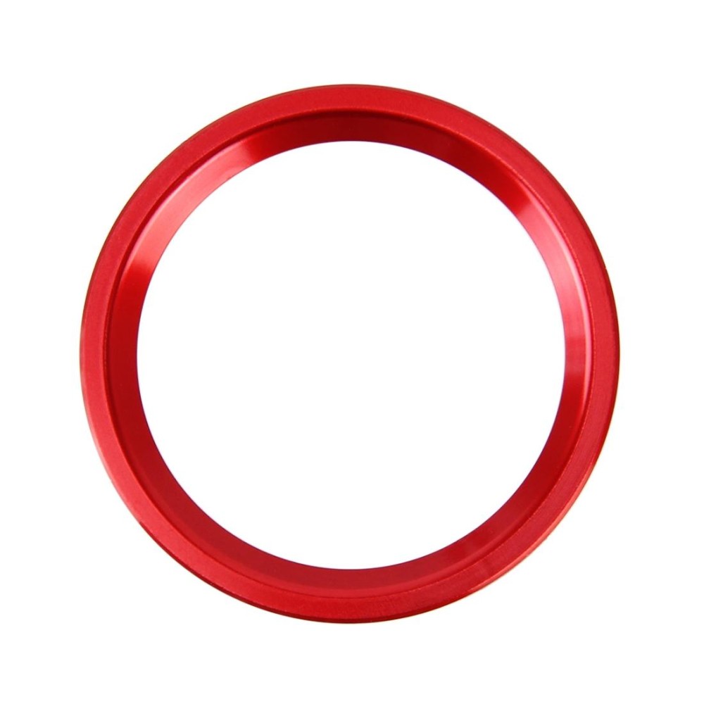 Car Engine Start Key Push Button Ring Trim Aluminum Alloy Sticker Decoration for Audi(Red)