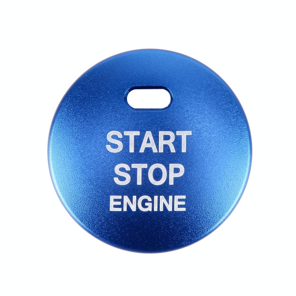 3D Aluminum Alloy Engine Start Stop Push Button Cover Trim Decorative Sticker for Mazda CX4 / CX5 / Axela / ATENZA(Blue)