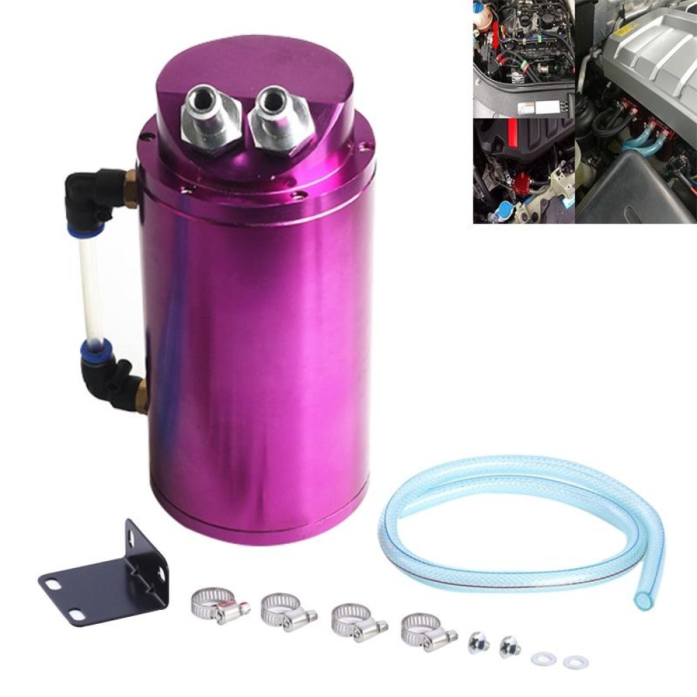 Automotive Round Oil Filter Pot Power Modified Engine Oil Breathable Pot (Purple)