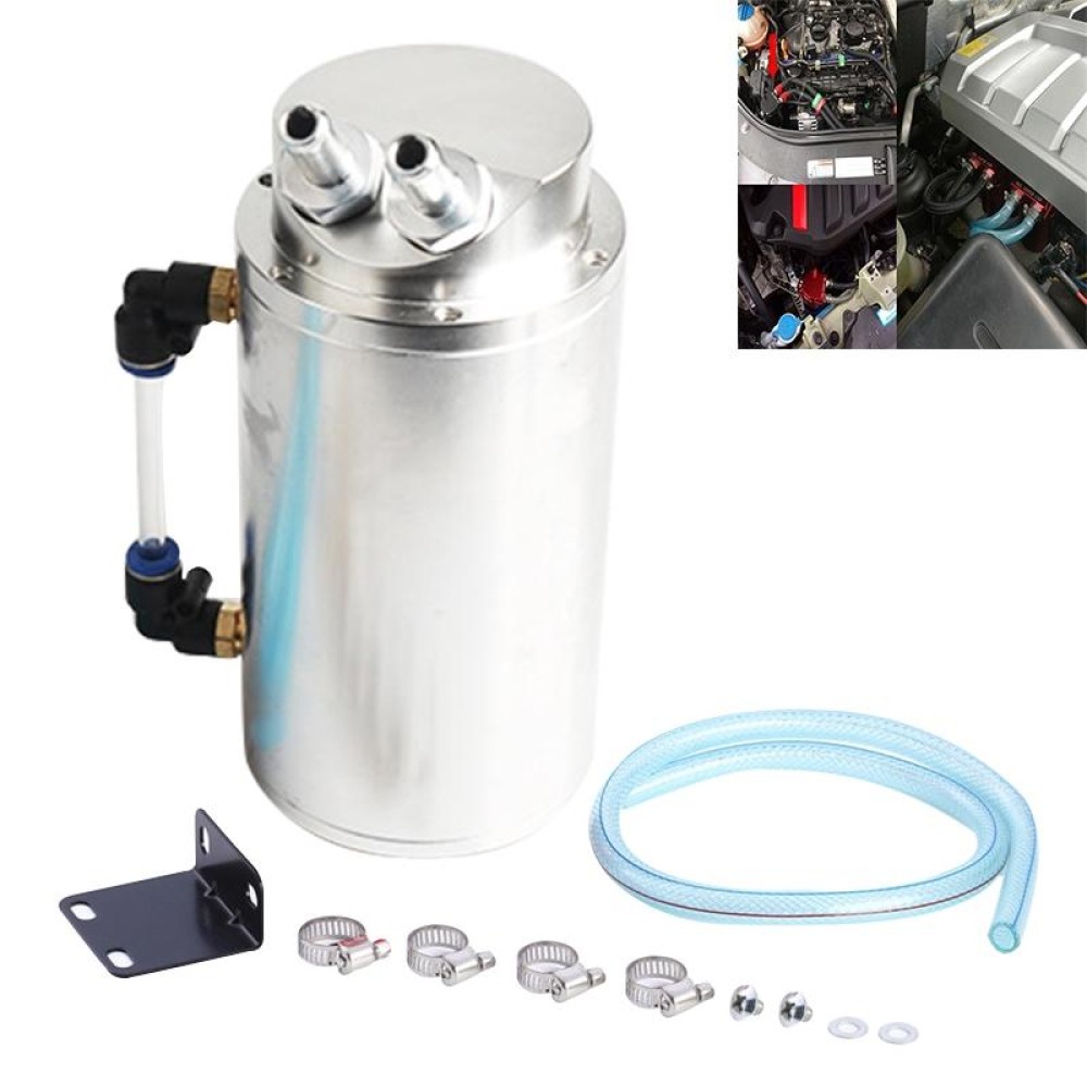 Automotive Round Oil Filter Pot Power Modified Engine Oil Breathable Pot (White)